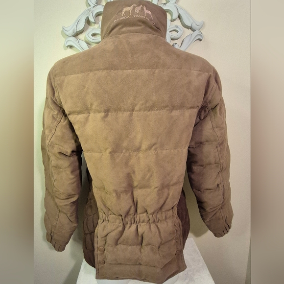 Snow Mountain Down Riding Jacket Outback Trading Company Back Gather With Flap - Picture 4 of 15